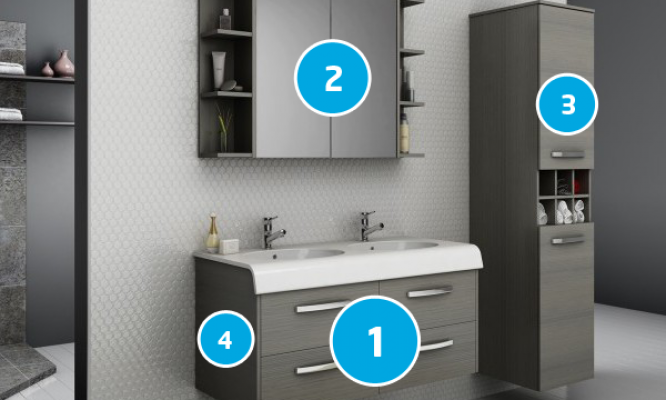 different bathroom cabinets