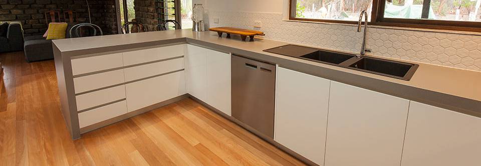 Kitchen cabinets made from flatpacks