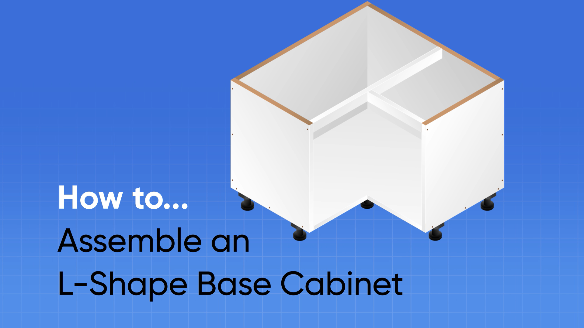 Assemble L-Shape Cabinet